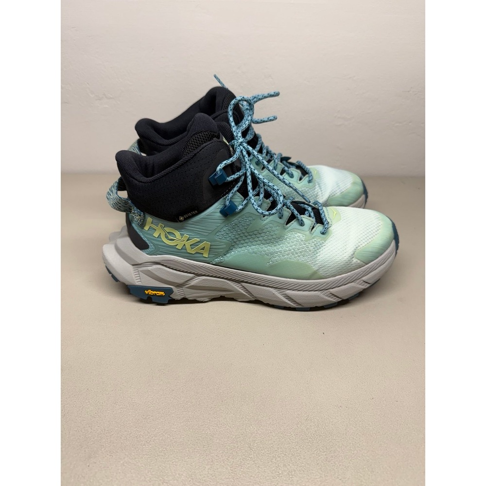 Hoka One One Trail Code Goretex Blue Glass Coastal Shade Womens Size 8.5 1123166
